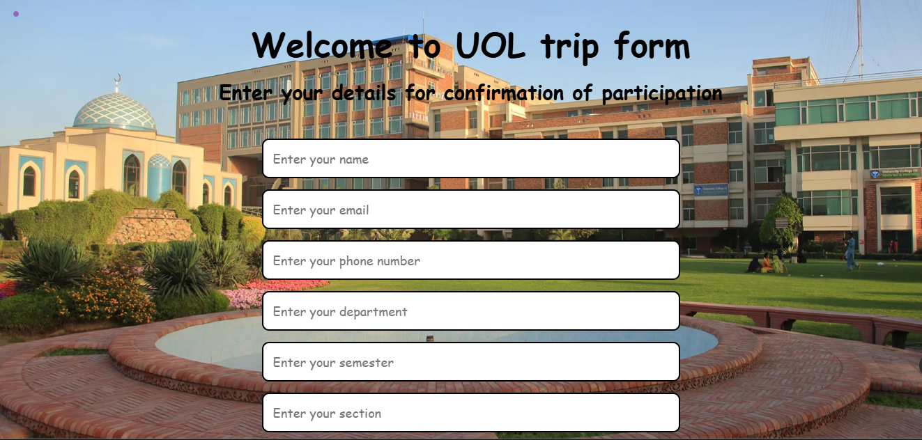 Travel Form App